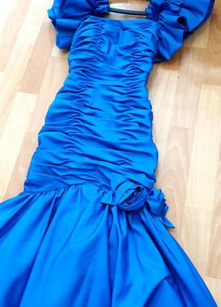 Шикарна сукня електрик3 фото
