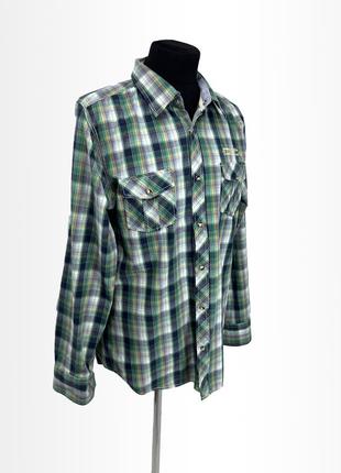 Сорочка фірмова broadway, на кнопках, клітчата