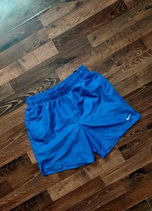 Мужские синие спортивные шорты nike4 фото