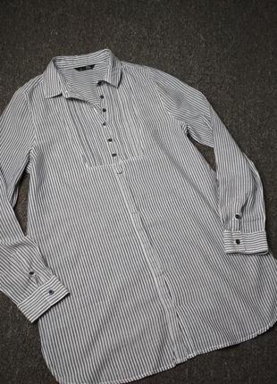 Стильная катоновая рубашка туника, в полоску, ellen amber, p. 8-10