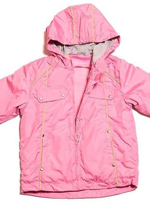 Куртка ветровка для девочки с капюшоном подкладка флисовая вов016 украинская