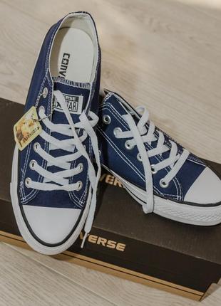 Кеди converse style all star сині низькі (36р) тотальне розпродажу6 фото