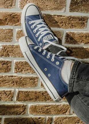 Кеди converse style all star сині низькі (36р) тотальне розпродажу7 фото