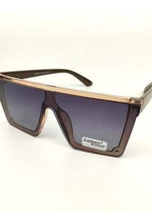 Солнцезащитные очки «сelin» с коричневой оправой и черной градиентной линзой4 фото