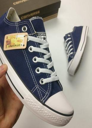 Кеды converse style all star синие низкие (35р) тотальная распродажа5 фото