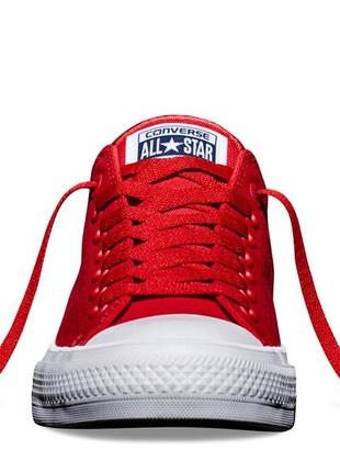 Кеды converse style all star 2 красные низкие (35 р.) тотальная распродажа2 фото