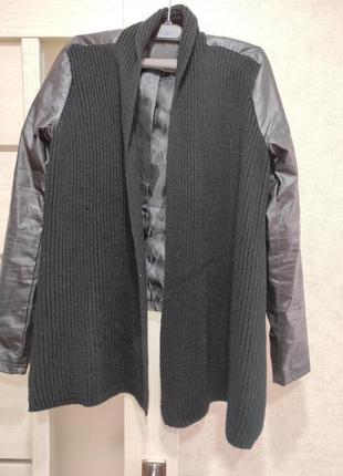 Кардиган кожа