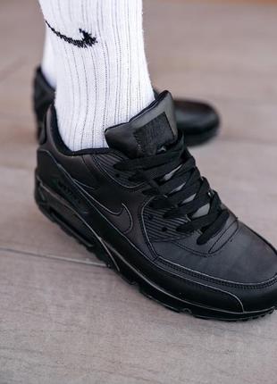 Мужские кроссовки nike air max 90 black 40-41-42-43-449 фото