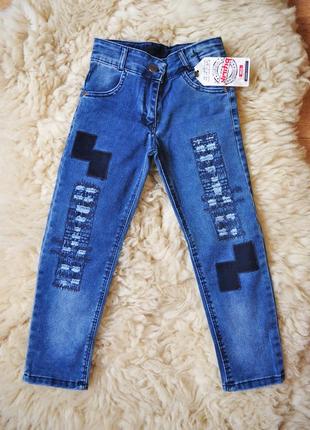 Модные джинсы, турция, от 2 до 12 лет, 95% котон