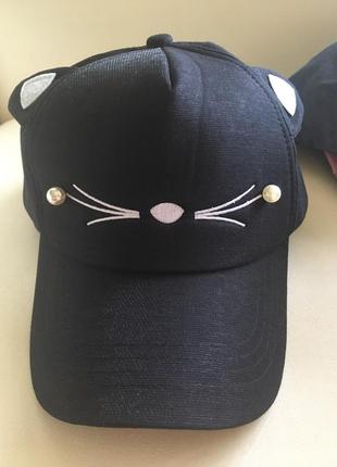 Женская бейсболка кот, кошечка, стильная кепка, р-р регулируется5 фото
