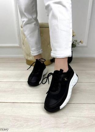 Текстильные кроссовки на шнурках в стиле gucci5 фото