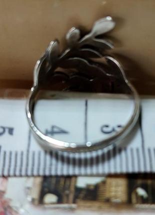Кольцо серебряные веточки р.20 лот 3996 фото