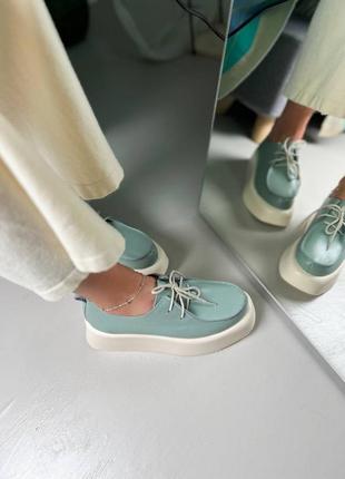 Кожаные туфли на платформе из натуральной кожи кожаные туфлы на платформе натуральная кожа3 фото