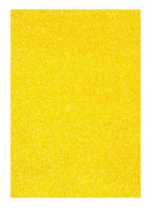 Фоаміран оопт eva самоклейка з глітером 20х30см 1,8 мм помаранчевий арт.8669