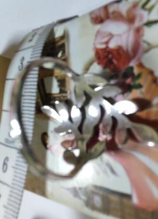 Кольцо серебряные веточки р.20 лот 3995 фото