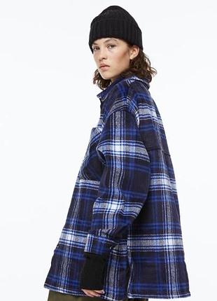 Теплая рубашка h&m размер s