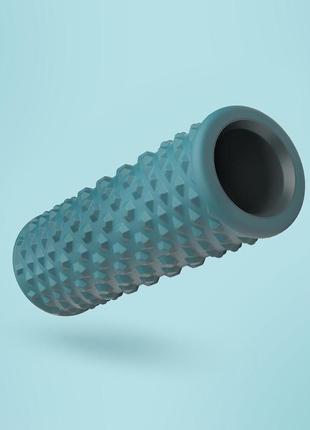 М'який масажний ролик domyos foam roller soft для самомасажу бірюзовий