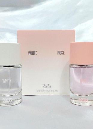 Zara набір ароматів для жінок white + rose 2x30  мл3 фото