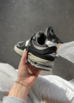 Стильные замшевые кроссовки new balance 2002r black m2002r1. цвет черный с серым. унисекс. размеры 36-458 фото