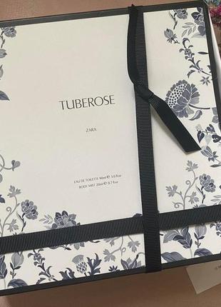 Zara   набір жіночий tuberose 90 ml +tuberose  mist 20 мл8 фото