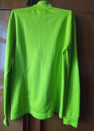Женская термо куртка джемпер-odlo besso fleece half zip lime3 фото