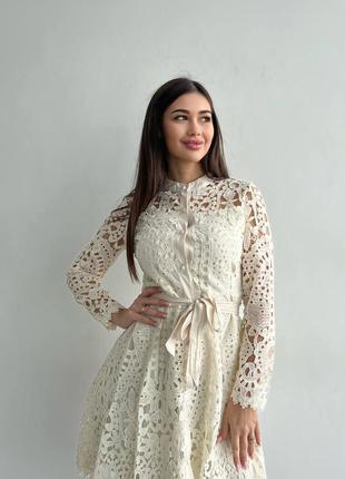 Платье с гипюром 4