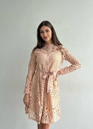 Платье с гипюром 6