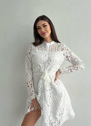 Платье с гипюром 5