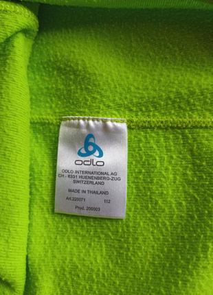 Женская термо куртка джемпер-odlo besso fleece half zip lime6 фото