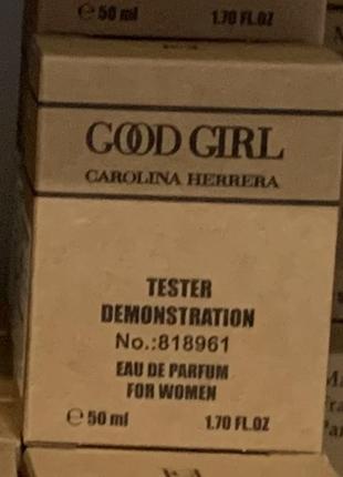 Тестер 50 ml  carolina herrera good girl / каролина хэрера гуд герл / женская туалетная вода