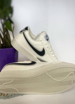 Nike blazer low white5 фото