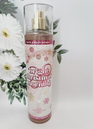 Набор мист + крем для тела bright christmas morning от bath and body works2 фото