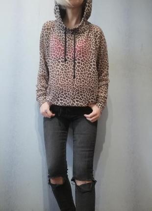 Леопардовая летняя худи толстовка divided