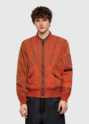 Бомбер diesel j-olive giassa burnt nylon нейлон