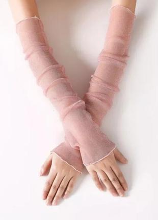 Довгі рукави з люриксом рожевий  (0045)1 фото