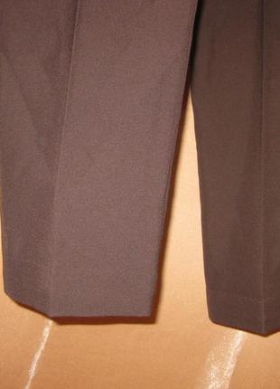 Классические строгие деловые брюки штаны m&s slim маленький размер, в офис на работу в школу слим9 фото