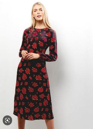 Роскошное платье с розами, new look в стиле d&amp;g