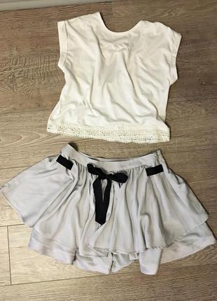 Коротенькая кокетливая юбка солнцеклеш