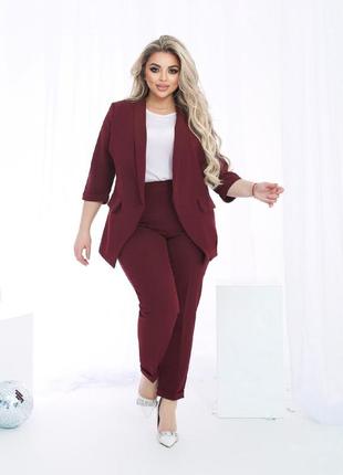 Костюм трійка  стильний з брюками