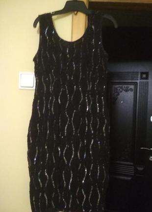 Стильное коктейльное платье glamour m-l с бисером2 фото