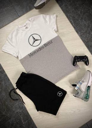 Футболка + шорты с логотипом mercedes-benz2 фото
