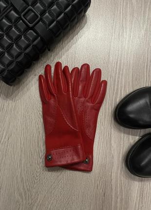 Красные перчатки1 фото
