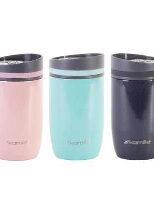 Термокружка kamille серый 300ml из нержавеющей стали km-2048