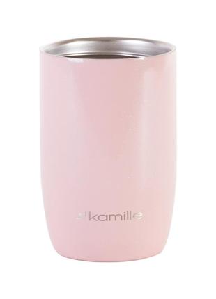 Термокружка kamille серый 300ml из нержавеющей стали km-2048