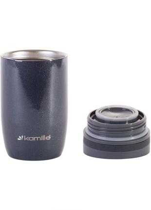 Термокружка kamille серый 300ml из нержавеющей стали km-2048