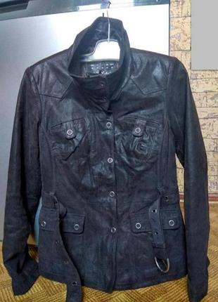 Кожаная куртка из 100% замши кожа от tchibo urban nature ☕ 38eur/наш 42-44рр