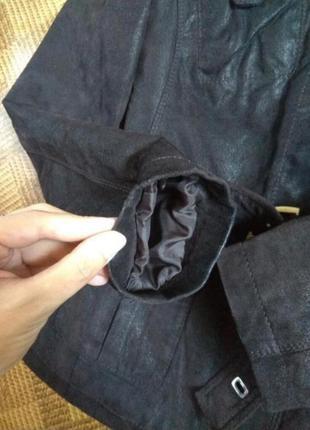 Кожаная куртка из 100% замши кожа от tchibo urban nature ☕ 38eur/наш 42-44рр9 фото