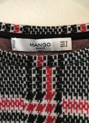 Джемпер блузка mango в клетку размер m оверсайз новый оригинал4 фото