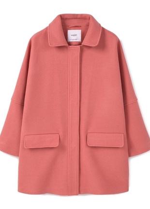 Розовое пальто mango2 фото