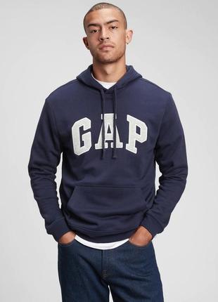 Худи gap arch logo hoodie tapestry navy7 фото